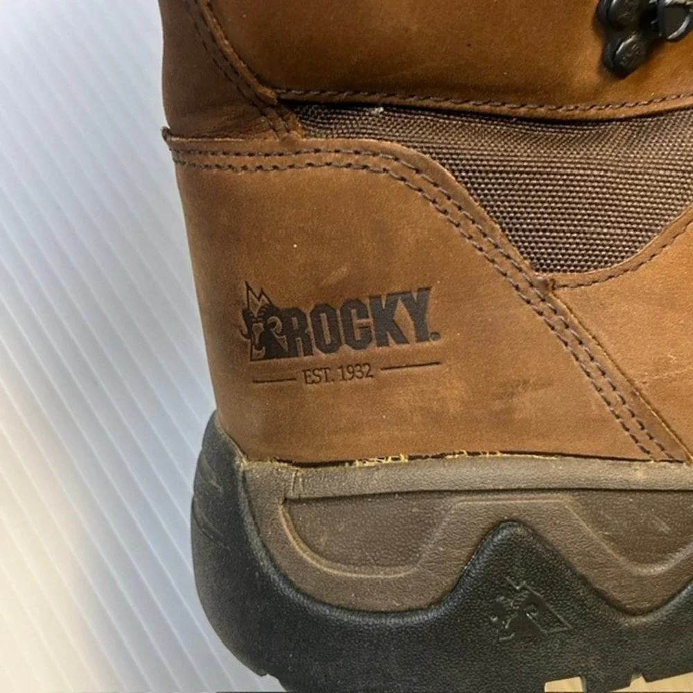 Rocky Red Mt Mens 8in Waterproof Hunting Boots 400G Thinsulate Brown RKS0546